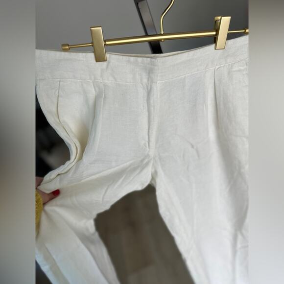 Michael kors white linen trousers, size 2. Never worn - Picture 4 of 7